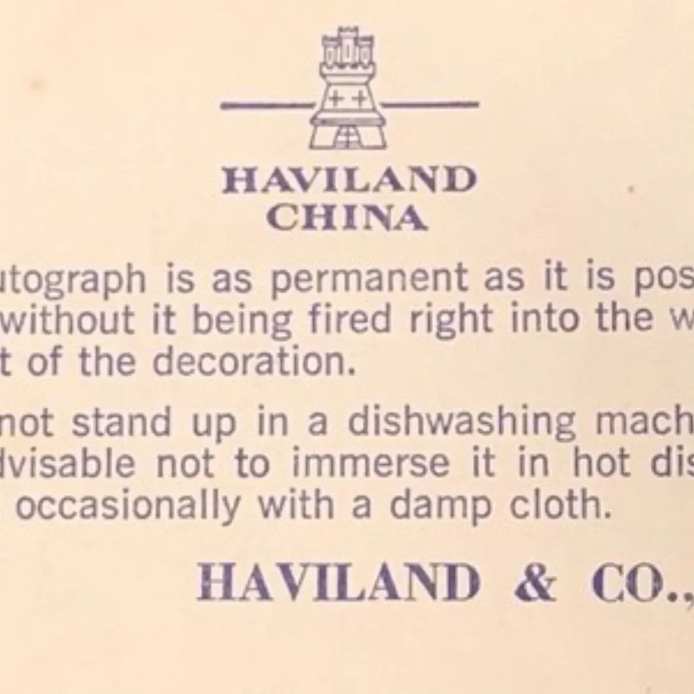 Signed F. Haviland Limoges France Cathay 5